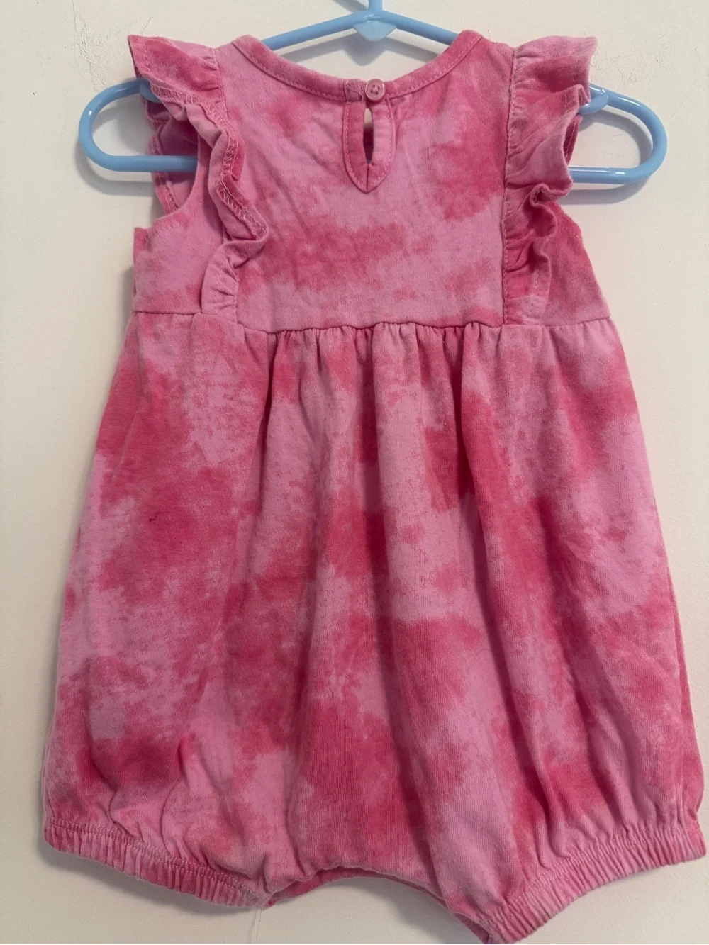 Disney Pink Tie-Dye Minnie Mouse Bubble Romper